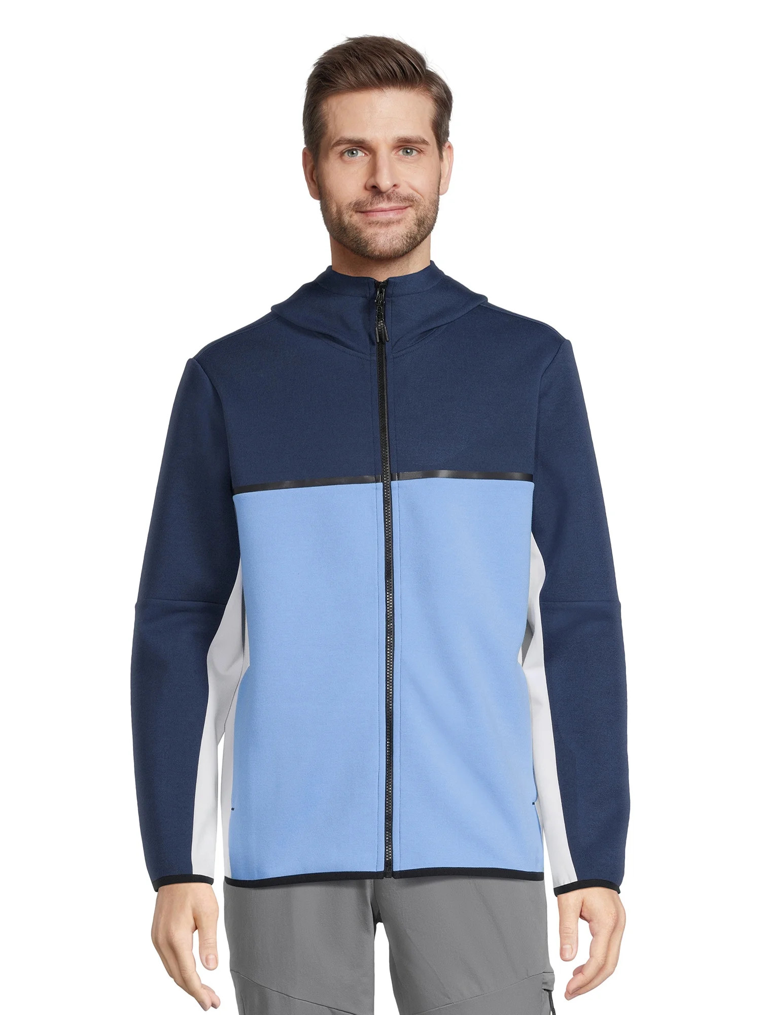 Athletic Works Men's and Big Men's Fusion Knit Jacket, Sizes S-3XL - Walmart.com | Walmart (US)