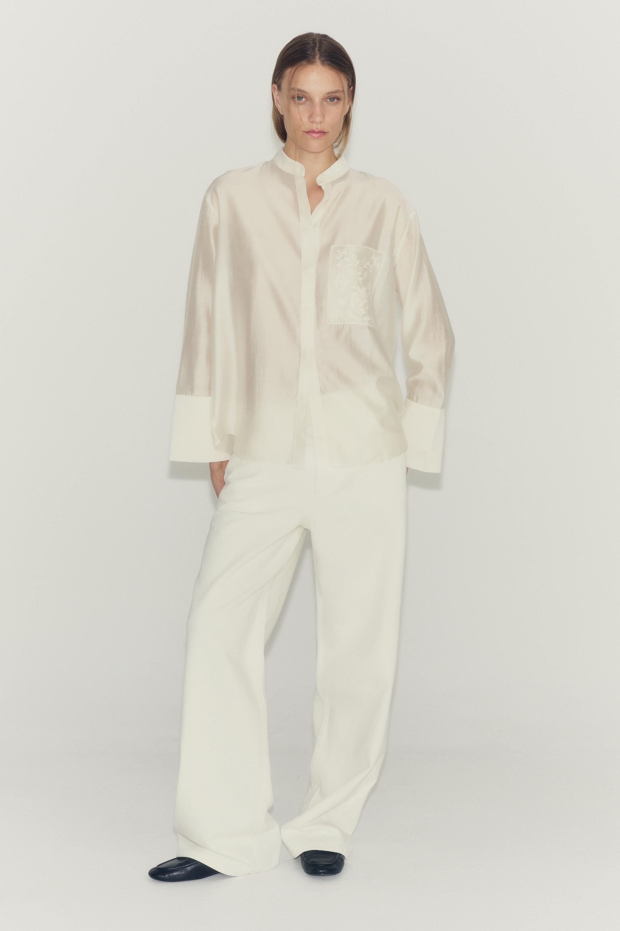 EMBROIDERY POCKET ZW COLLECTION SHIRT | Zara US