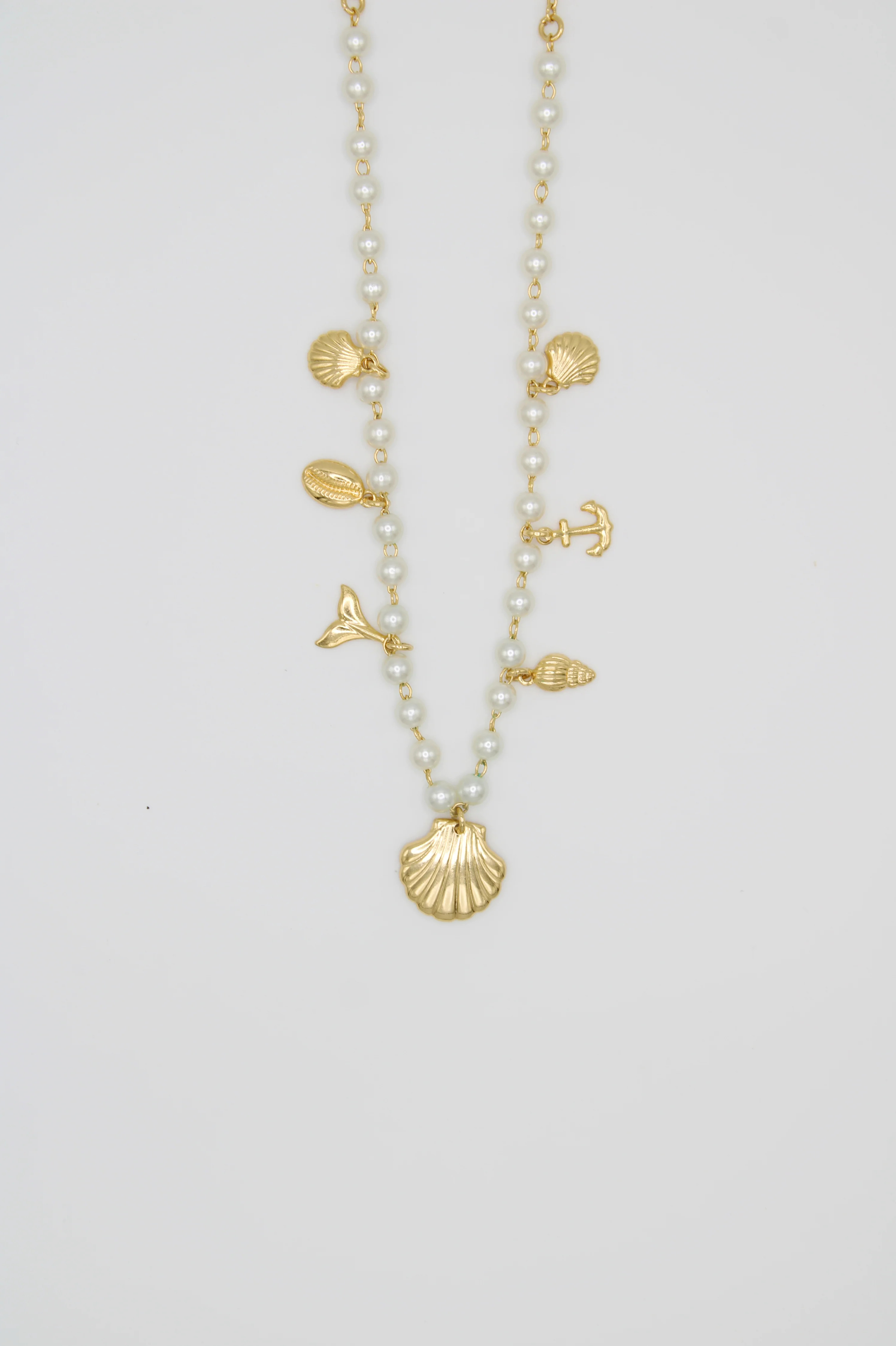 Neptune Pearl Charm Necklace - 14k Gold Jewelry by Apelila | Apelila Jewelry