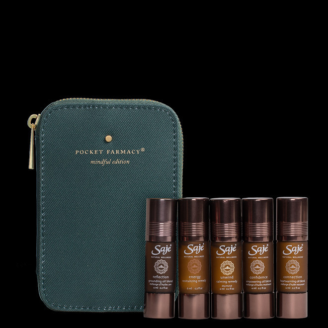 Pocket Farmacy® Mindful Edition

 ESSENTIAL OIL KIT ($76 VALUE) | Saje Wellness