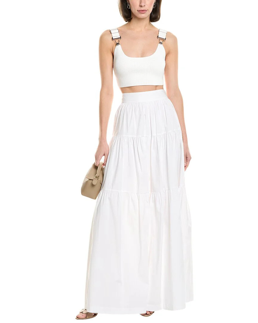 STAUD Sea Tiered Maxi Skirt | Shop Simon