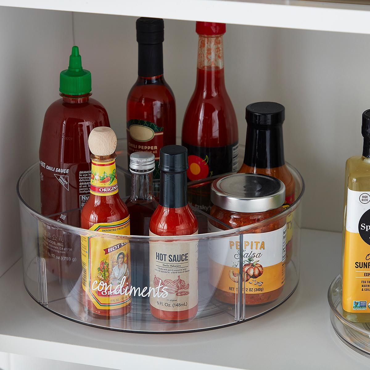 The Home Edit by iDesign Divided Lazy Susan | The Container Store