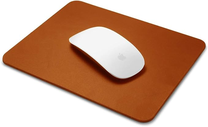 2 Pack Computer Mouse Pad with Non-Slip Rubber Base, Premium PU Leather Waterproof Mousepad, Mous... | Amazon (US)