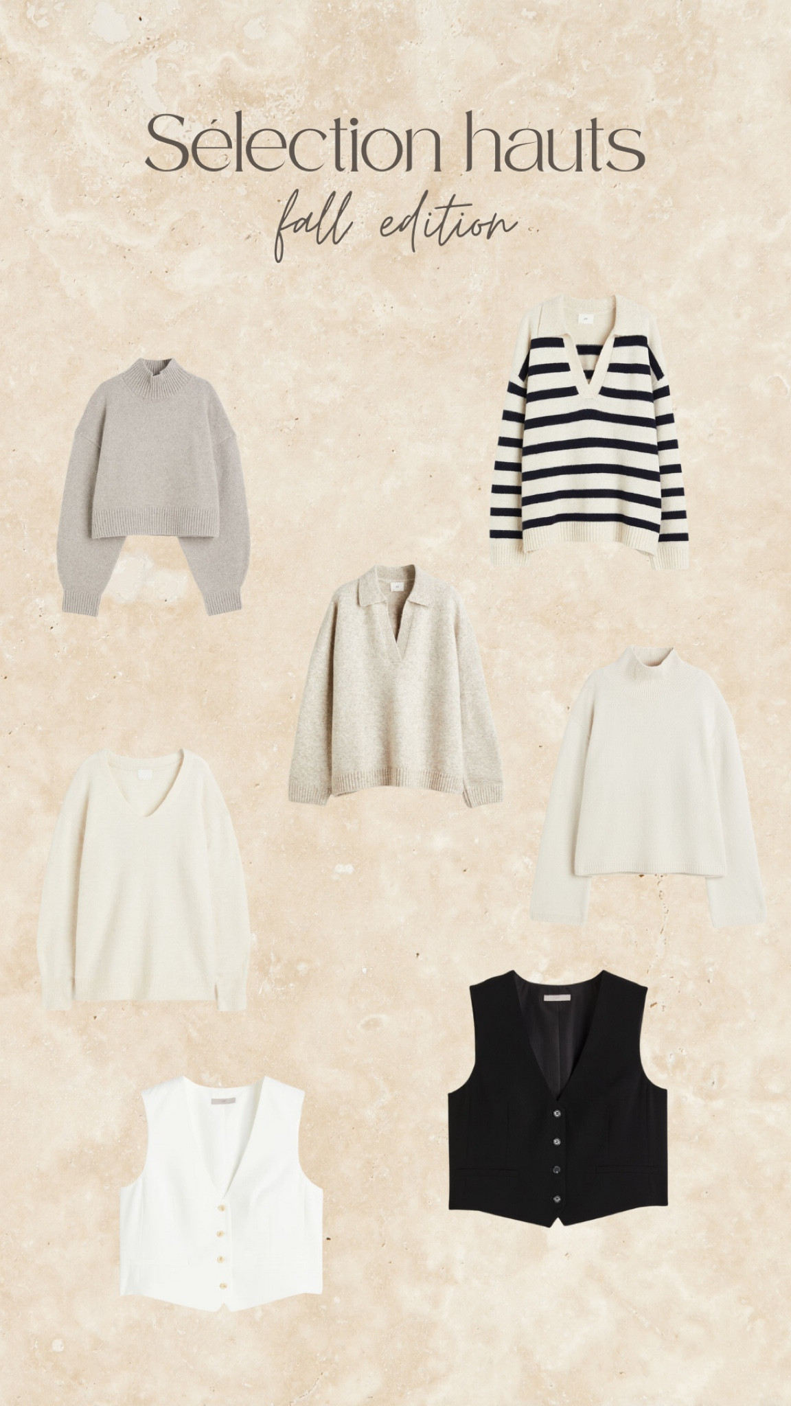 Sélection de pulls pour l’automne 