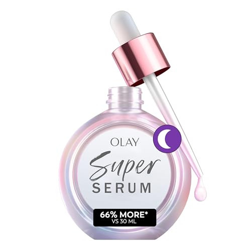 Olay Super Serum Night Repair, Fragrance-Free - Niacinamide, Peptide, Salicylic & Lactic Acid, Glycerin ​- 5-in-1 Skin Care Benefits - Hydrating, Evens Tone, Reduces Dark Spots, Anti-Aging, 1.7 Oz | Amazon (US)