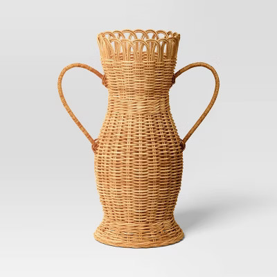 Loop Rim Wicker Vase - Threshold™ | Target