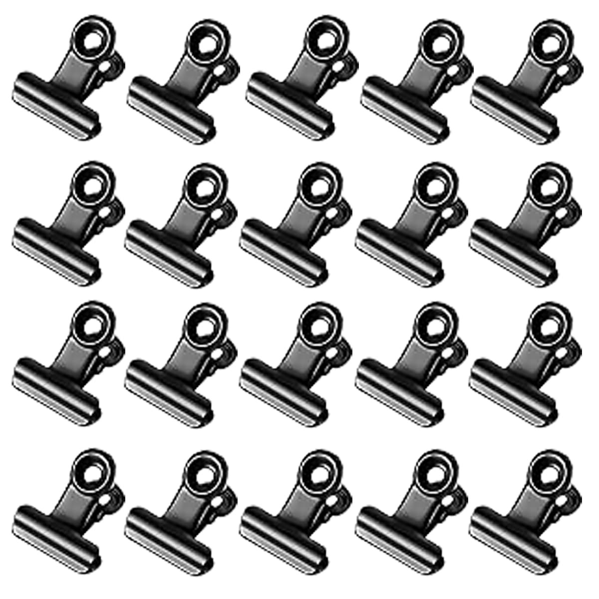 Black Bulldog Clips 20PCS Practical Metal Binder Clips Multifunctional Small Metal Paper Clip for... | Amazon (CA)