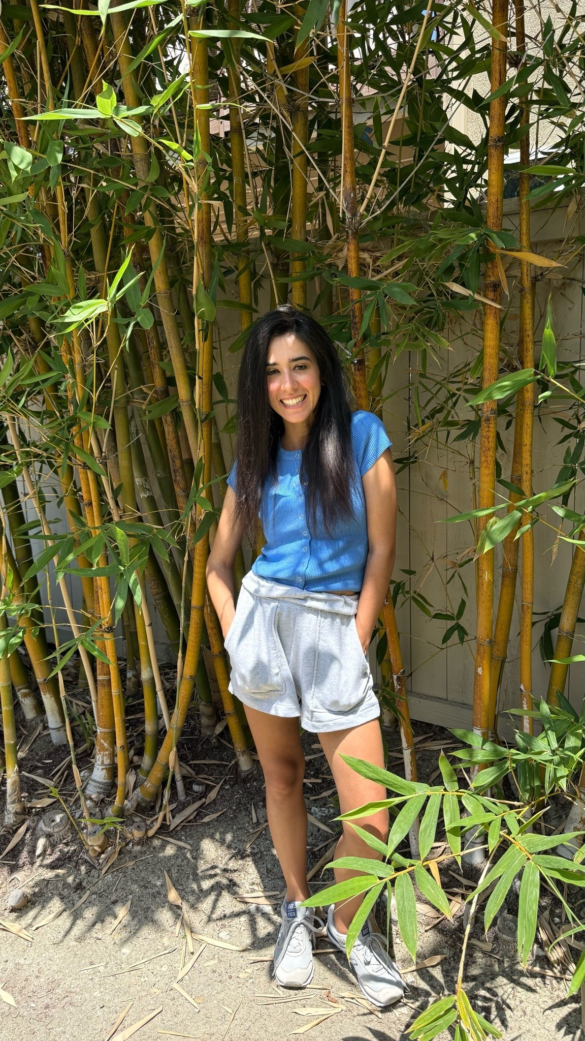 When you have a cute little athletic girl moment.. wearing oversized athleisure joggers and a ribbed blue Tshirt. 

Top Size: small
TTS 
Shorts: small 
TTS

#LTKootd #LTKSaleAlert