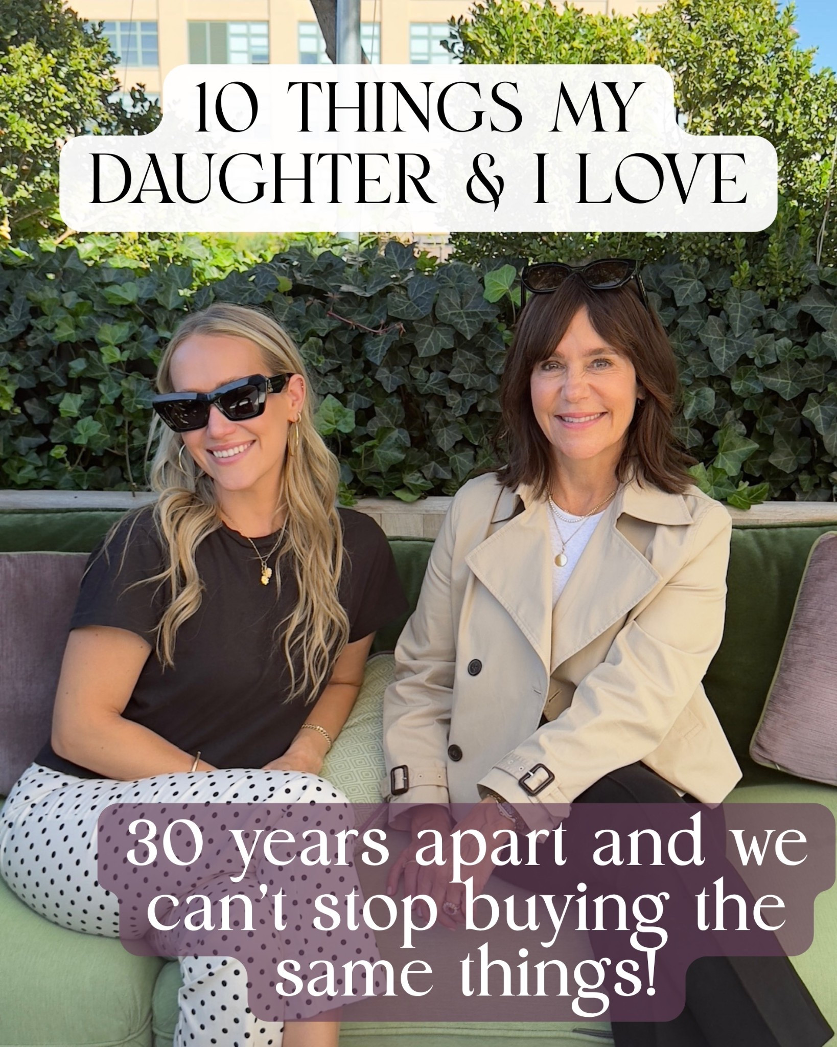 Mom & Daughter - 30 years apart and these are the things we can’t stop buying! 

There’s something nobody tells you about having a daughter who becomes your best friend…🤍🤍

You start sharing everything.
The restaurants. The trips. The wellness obsessions. The beauty finds. And apparently… the exact same shopping cart.

She’s 29. I’m 60. And we genuinely cannot stop buying the same things.

I used to think style and beauty were for someone younger. I was wrong. I feel better and look better at 60 than I ever did at 35. And having a daughter who picked up on everything- she always says I got it from my mama. You’re welcome sweetie! 💕

These 10 things? We both swear by them. No gatekeeping, no fluff, all winners.


Save this one. Share it with your mom, your daughter, your best friend — because girls who find good things don’t keep them to themselves 🤍

mother daughter style, ageless beauty, over 60 and thriving, beauty over 60, skincare for women, mom daughter duo, multigenerational style, women over 60, beauty must haves, affordable luxury, everyday luxury, women’s wellness, skincare routine, beauty finds, mom must haves, anti aging skincare, style over 60, timeless style, mother daughter bond, girls who don’t gatekeep

The recipe: it’s called whole bowl - it’s quick and easy and so good. Sometimes I add chicken if we want extra protein. 

#LTKOver40 #LTKBeauty #LTKmomlife