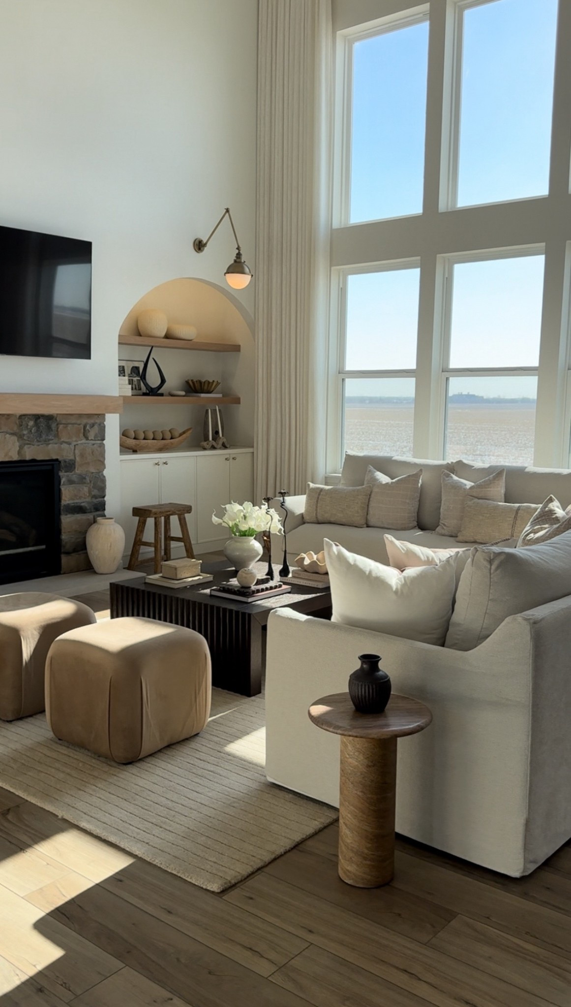 Recent great room views😍 warm & inviting🫶🏼