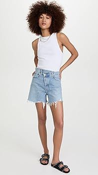 AGOLDE Women's Crisscross Jean Shorts | Amazon (US)