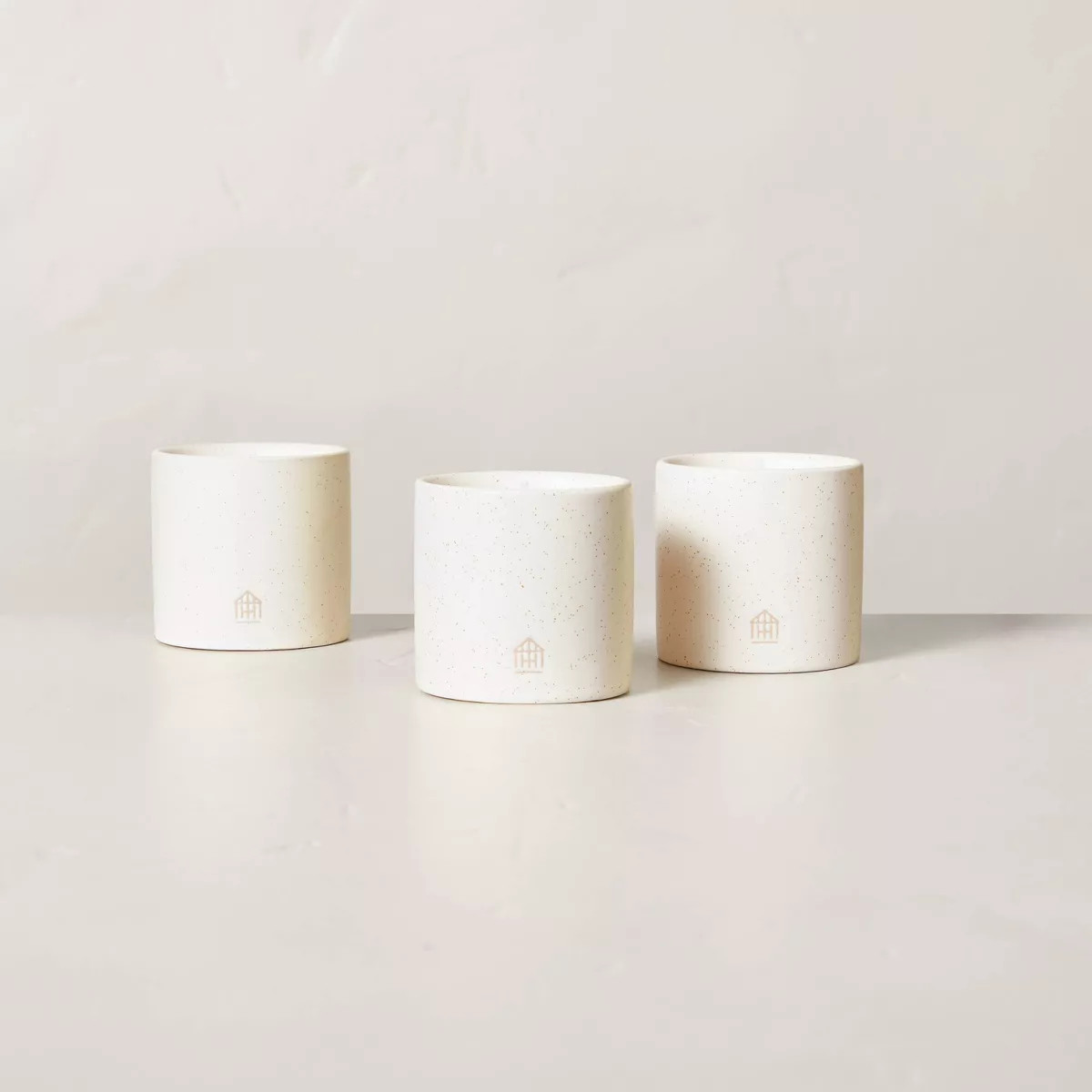 9oz Basil/Lemon/Thyme Speckled Ceramic Kitchen Candle Set - Hearth & Hand™ with Magnolia | Target