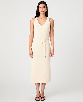 Women's Terry V-Neck Midi Dress | Macy's