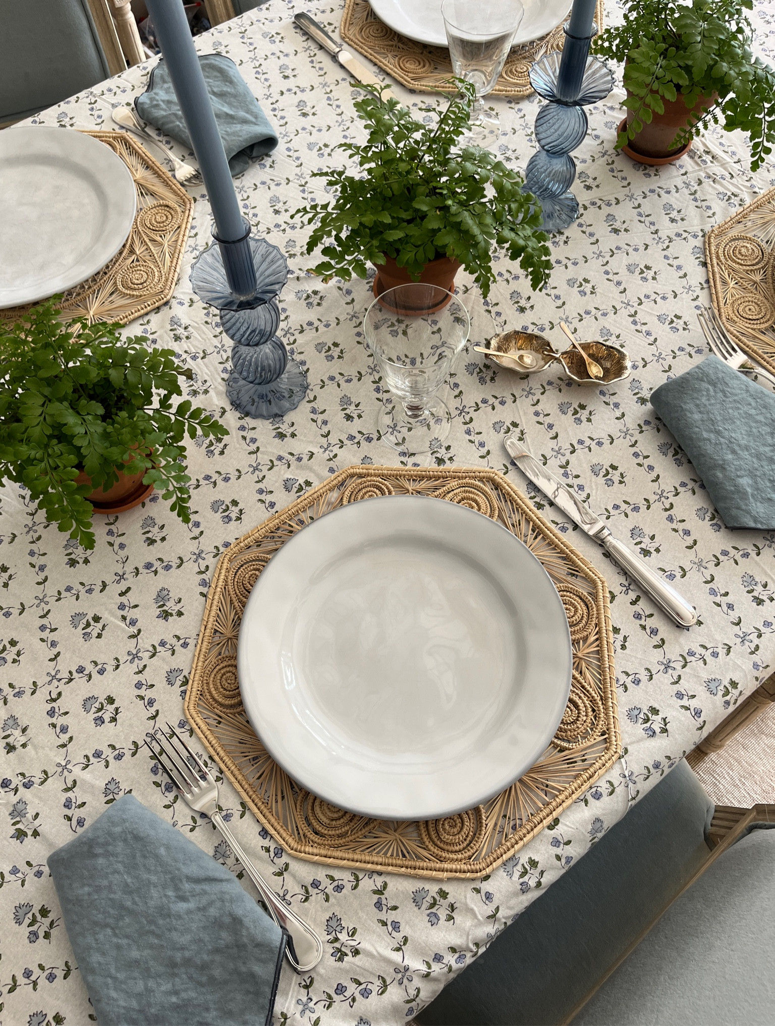 Supposedly it’s fall, but it’s still 80 degrees outside, so here’s my “almost fall” supper table. Dusty blue always wins!

#LTKFamily #LTKHome #LTKParties