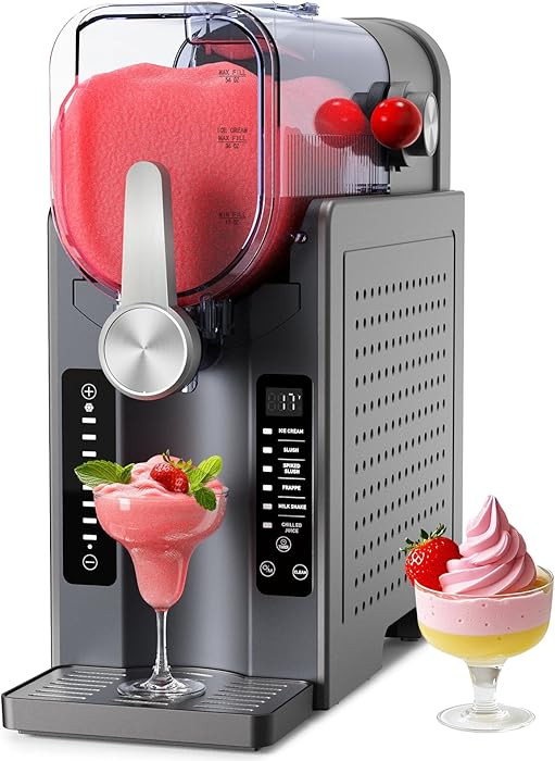 Slushie Machine No Ice Needed: Soft Serve Ice Cream Machine,Slushy Machine for Home with 6 Preset... | Amazon (US)