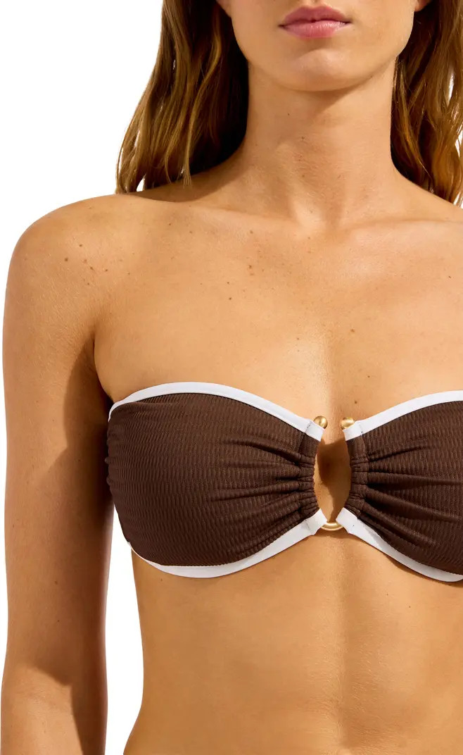 Ring Front Bandeau Bikini Top | Nordstrom
