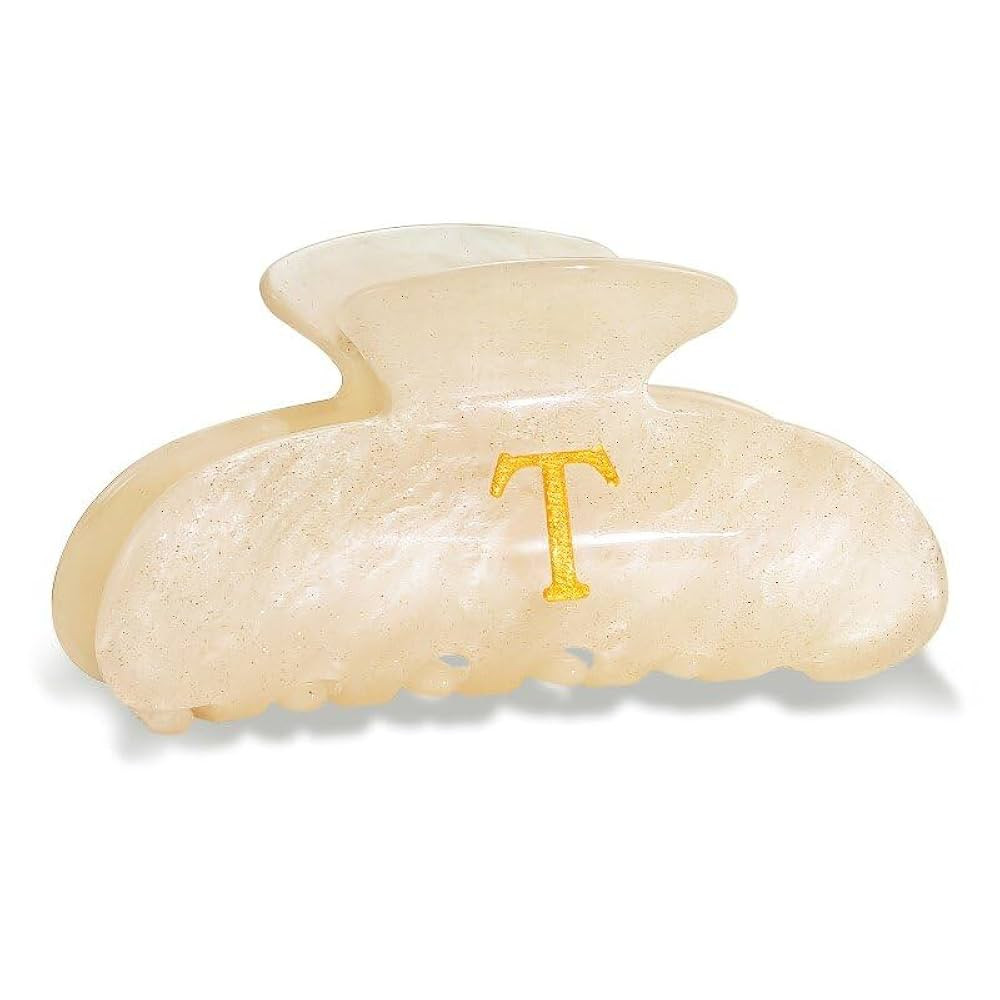 Acrylic Letter Hair Clips for Women - Monogram Hair Claw Alphabet Large Hair Clip, Fashion Glitte... | Amazon (US)