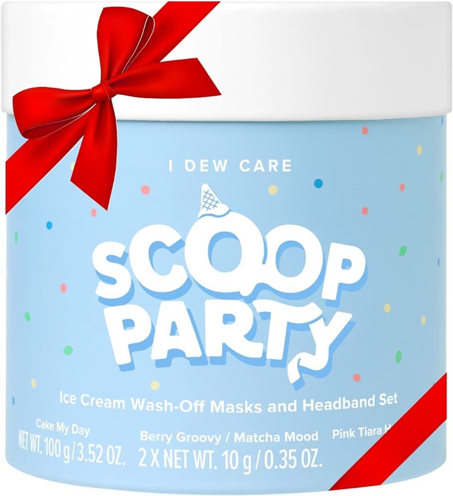 I DEW CARE Wash-off Masks with Headband Set - Scoop Party | Gift Set, Skincare Essentials, Gift, ... | Amazon (US)