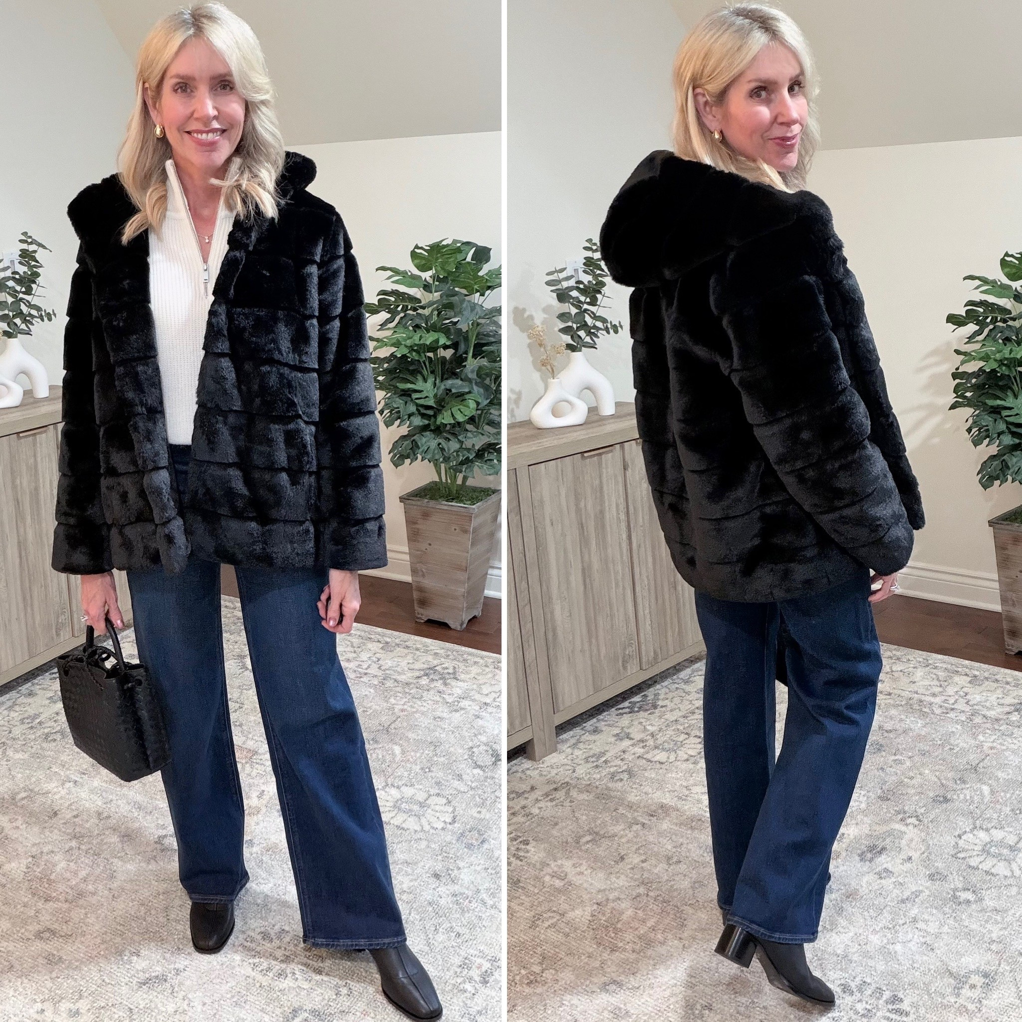 Quince  has partnered with celebrity stylist @erinwalshstyle, who has worked with fashion forward stars such as Anne Hathaway and Selena Gomez! I chose 5 pieces from her collection that I styled into a must-have winter outfit.  I mean, check out the faux fur coat! Sooooo soft and chic. Underneath is the coziest Mongolian Cashmere Quarter Zip, my fave Bella Wide Leg Jeans and these Italian Leather Stretch Sock Booties. I finished off the look with Quince's best selling Italian Leather Mini Satchel. It's so good, I have it in 2 sizes!

If you haven't tried Quince yet, here's your sign to shop! Plus, keep reading for 10% off your first purchase! 

🚨 For 10% off your first purchase use code INFG-25OCCASIONALLYJENNA10 ! Head over to my 🔗 in bio for more details or simply comment COAT for all the details sent to your inbox!📥

#LTKmomlife #LTKootd #LTKOver40