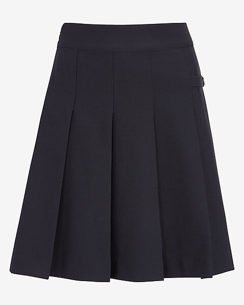 High Waisted Supersoft Twill Pleated Tennis Skirt | Express