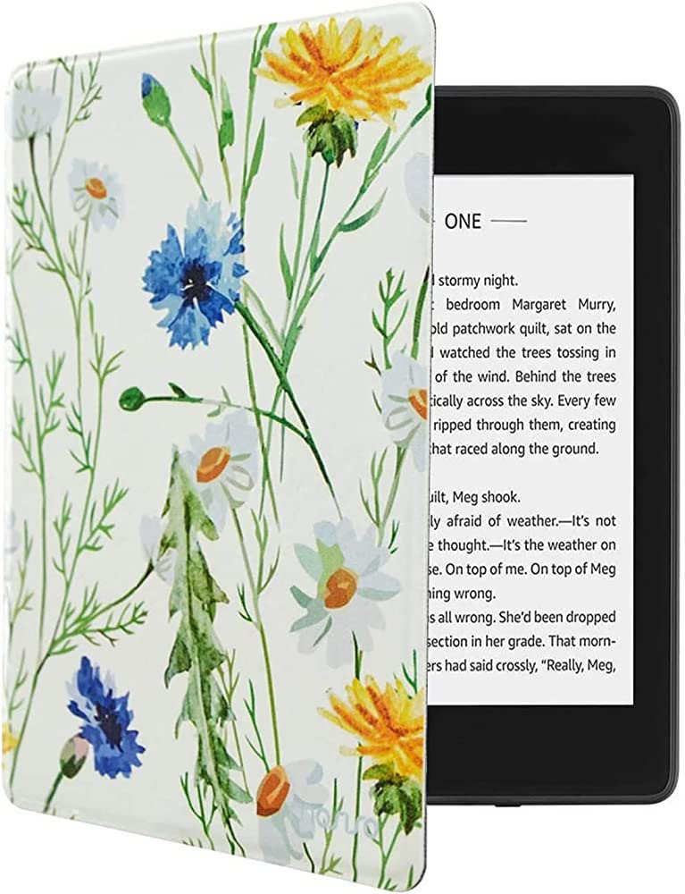 MOSISO Case Compatible with Kindle All-New 10th Generation 2019, PU Leather Daisy Smart E-Reader ... | Amazon (US)