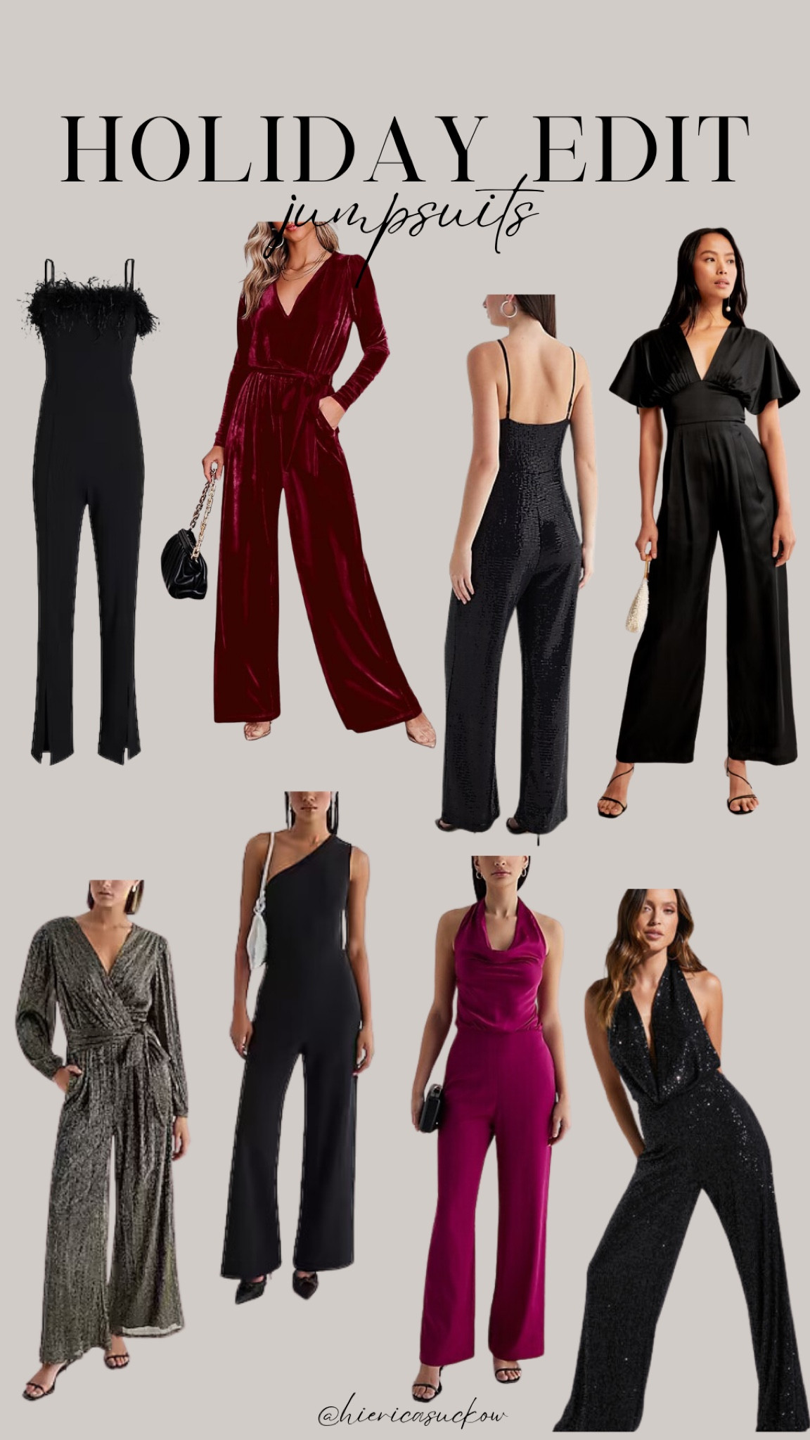 holiday dresses and jumpsuits 10 Dressy Jumpsuits to Wear to Holiday Parties