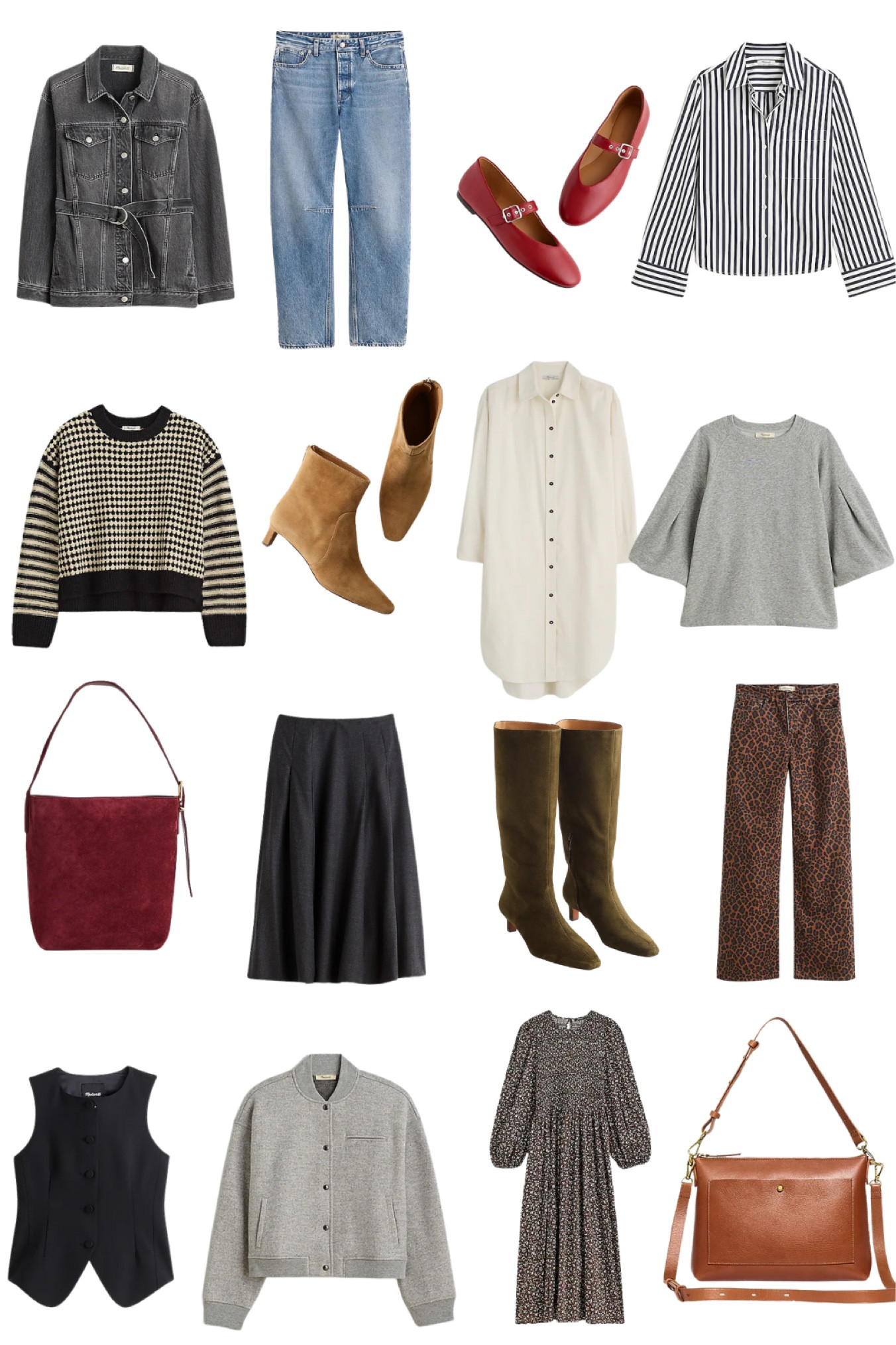 LTK x Madewell sale 

Fall outfits, sweater, leopard pants, midi skirt, barrel, jeans, ballet flats, suede, boots, jacket, denim, bomber, vest

#LTKShoeCrush #LTKxMadewell #LTKSaleAlert
