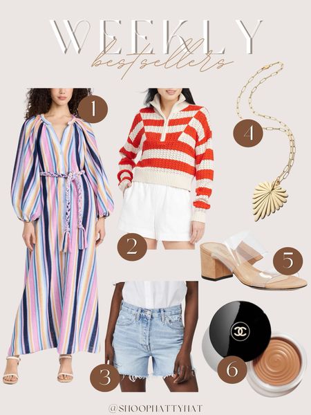 Weekly bestsellers - preppy outfit ideas - summer fashion n- spring outfits - designer finds - Chanel bronzer - summer heels - heart necklace 

#LTKSeasonal #LTKstyletip