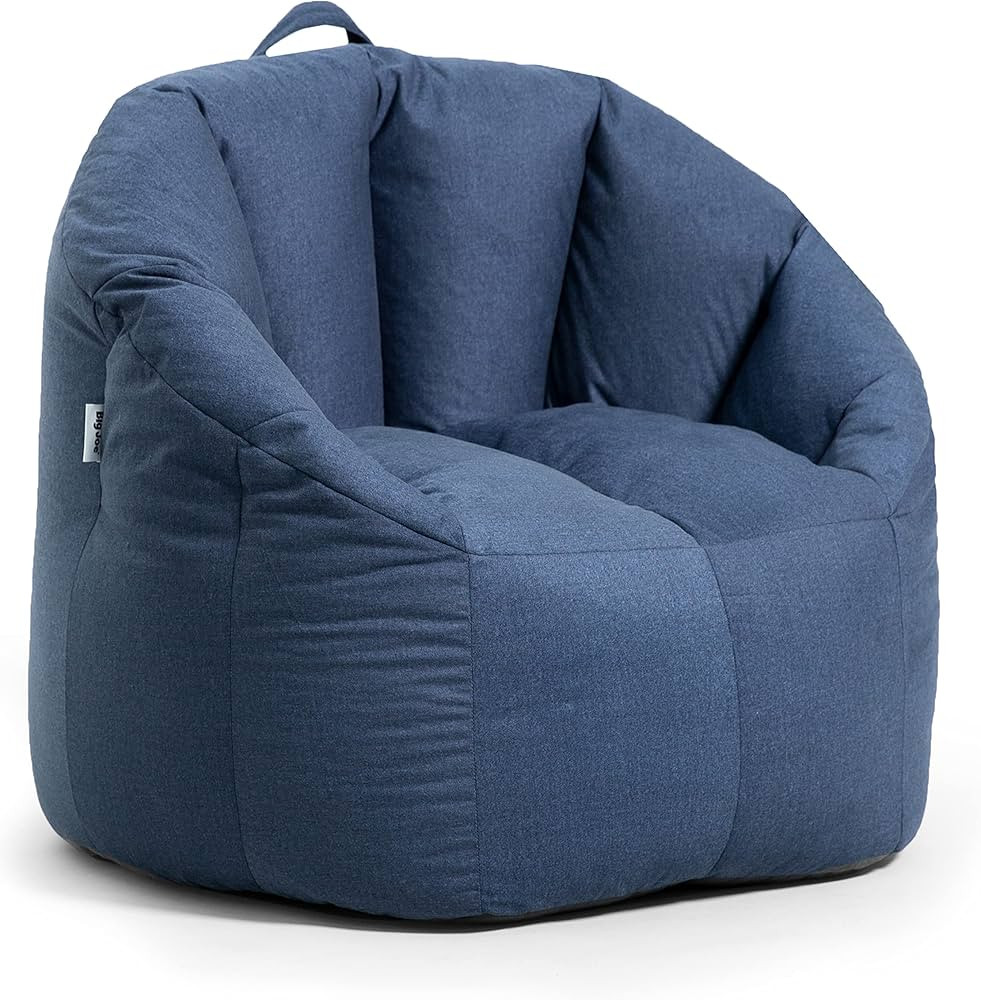 Big Joe Milano Bean Bag Chair, Denim Cobalt Lenox, Durable Woven Polyester, 2.5 feet | Amazon (US)