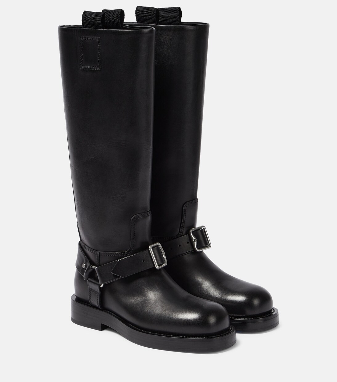 Saddle leather knee-high boots | Mytheresa (US/CA)