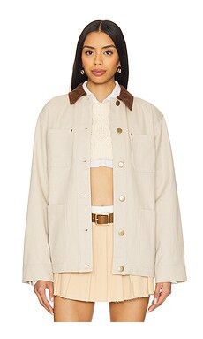 Lovers and Friends Mags Jacket in Taupe Brown from Revolve.com | Revolve Clothing (Global)