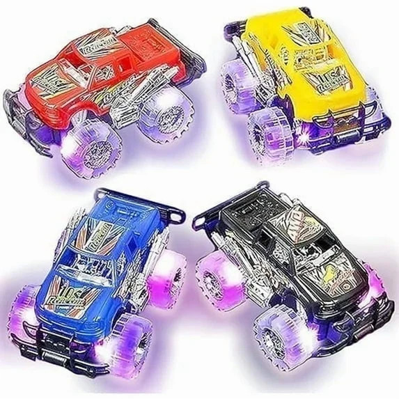 ArtCreativity Trucks with Light up Wheels for Boys Play Vehicles Ages 3+ - Set of 2, Monster Truc... | Walmart (US)