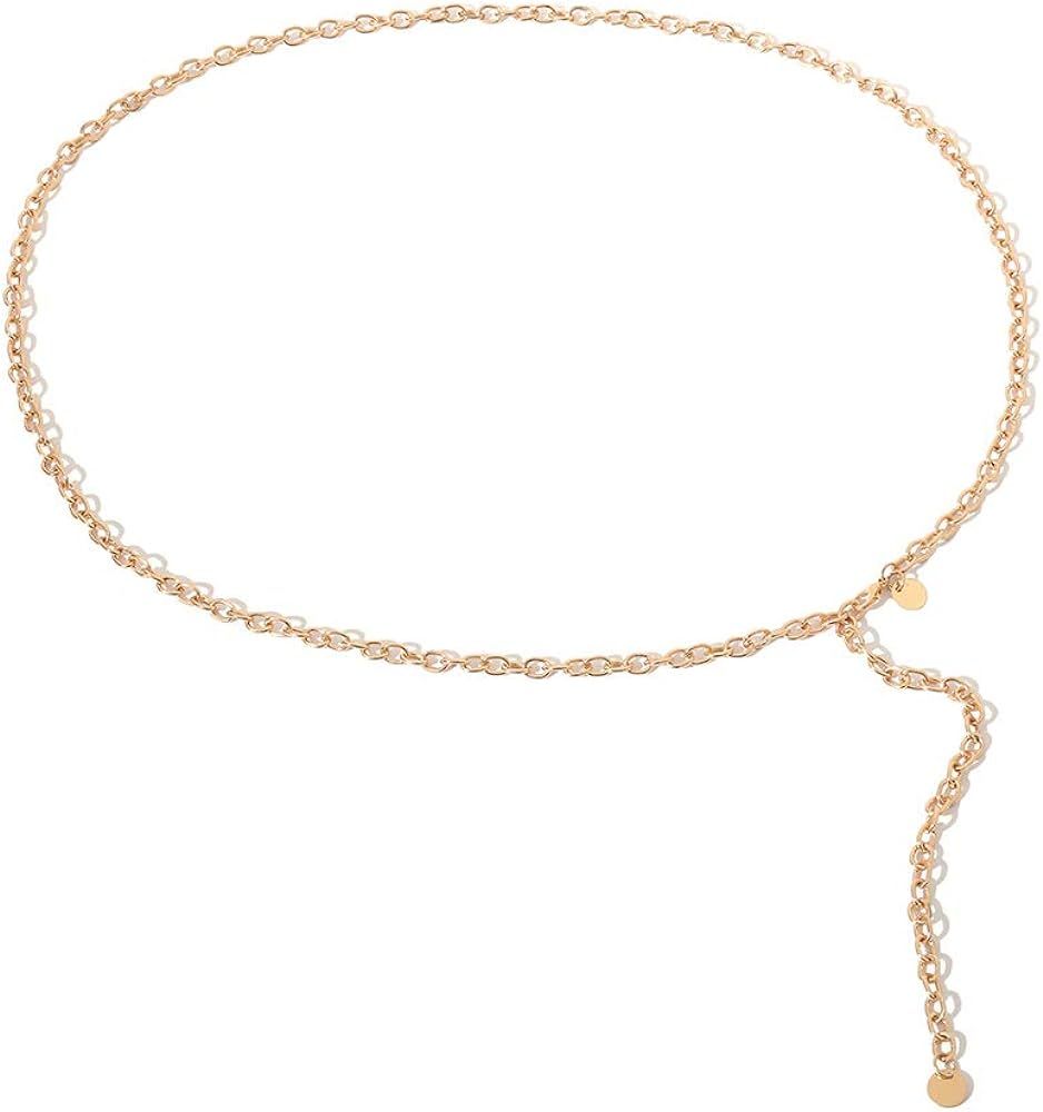 Fstrend Gorgeous Body Chain Necklace Statement Thin Bikini Nightclub Long Belly Waist Jewelry for... | Amazon (US)
