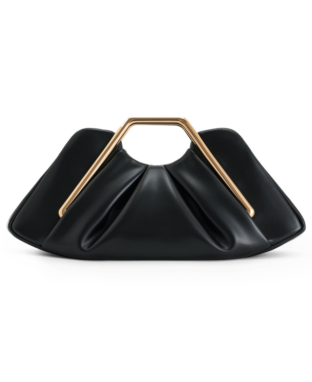 Lila Metal Frame Clutch - Black - Black | Macy's