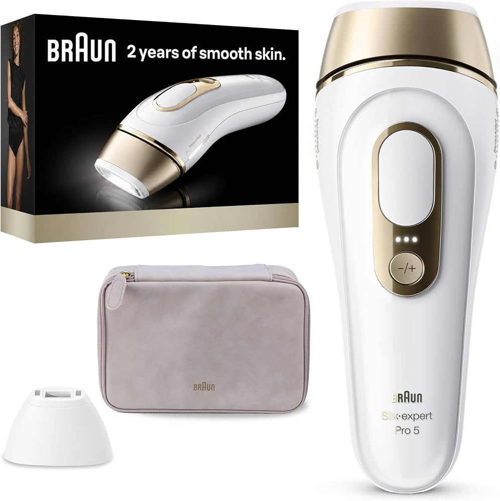 Braun IPL, Silk\u00b7Expert Pro 5, IPL Hair Removal for Women and Men, Permanent Laser Hair Reduc... | Amazon (US)