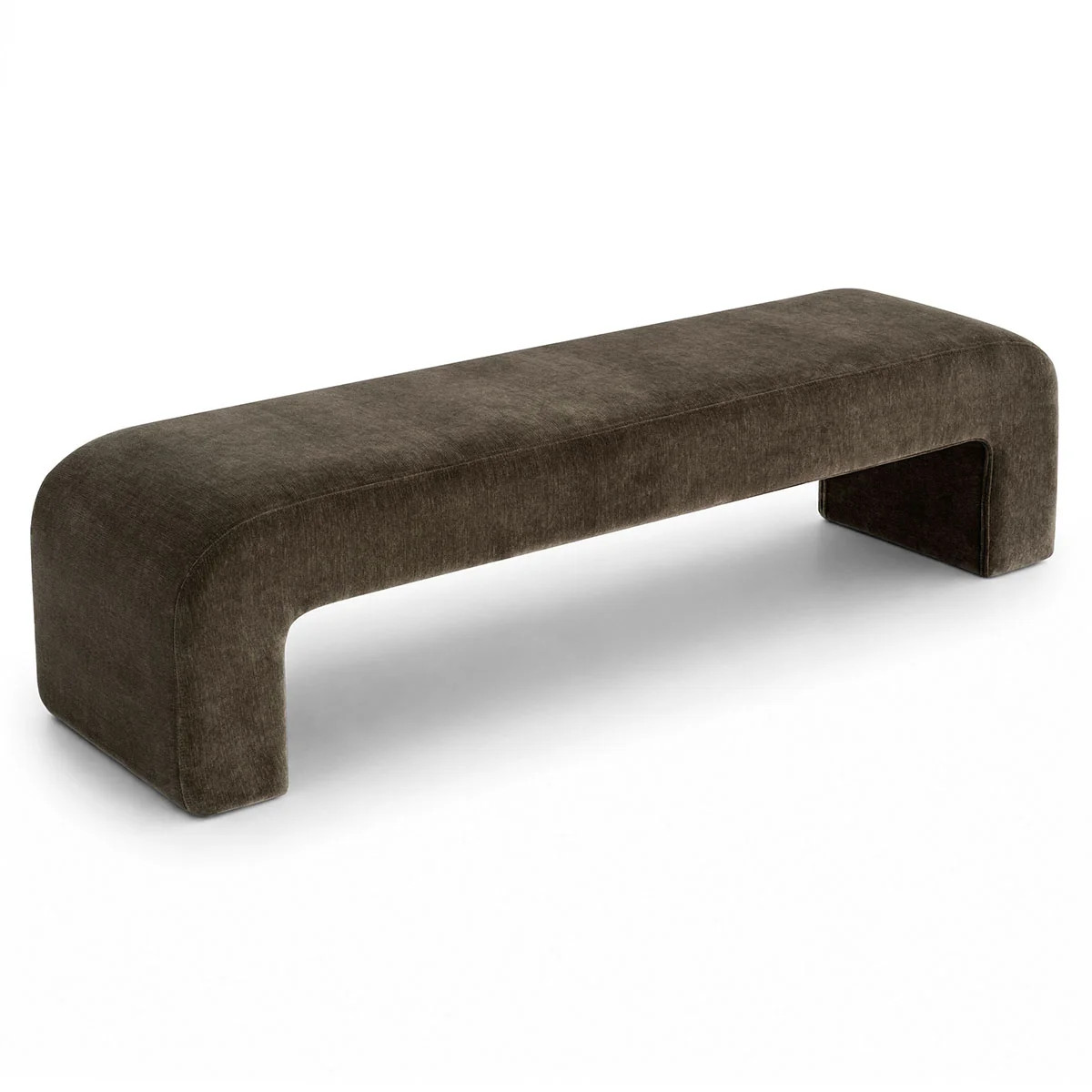 70" W Upholstered Fabric Waterfall Bench | Wayfair North America