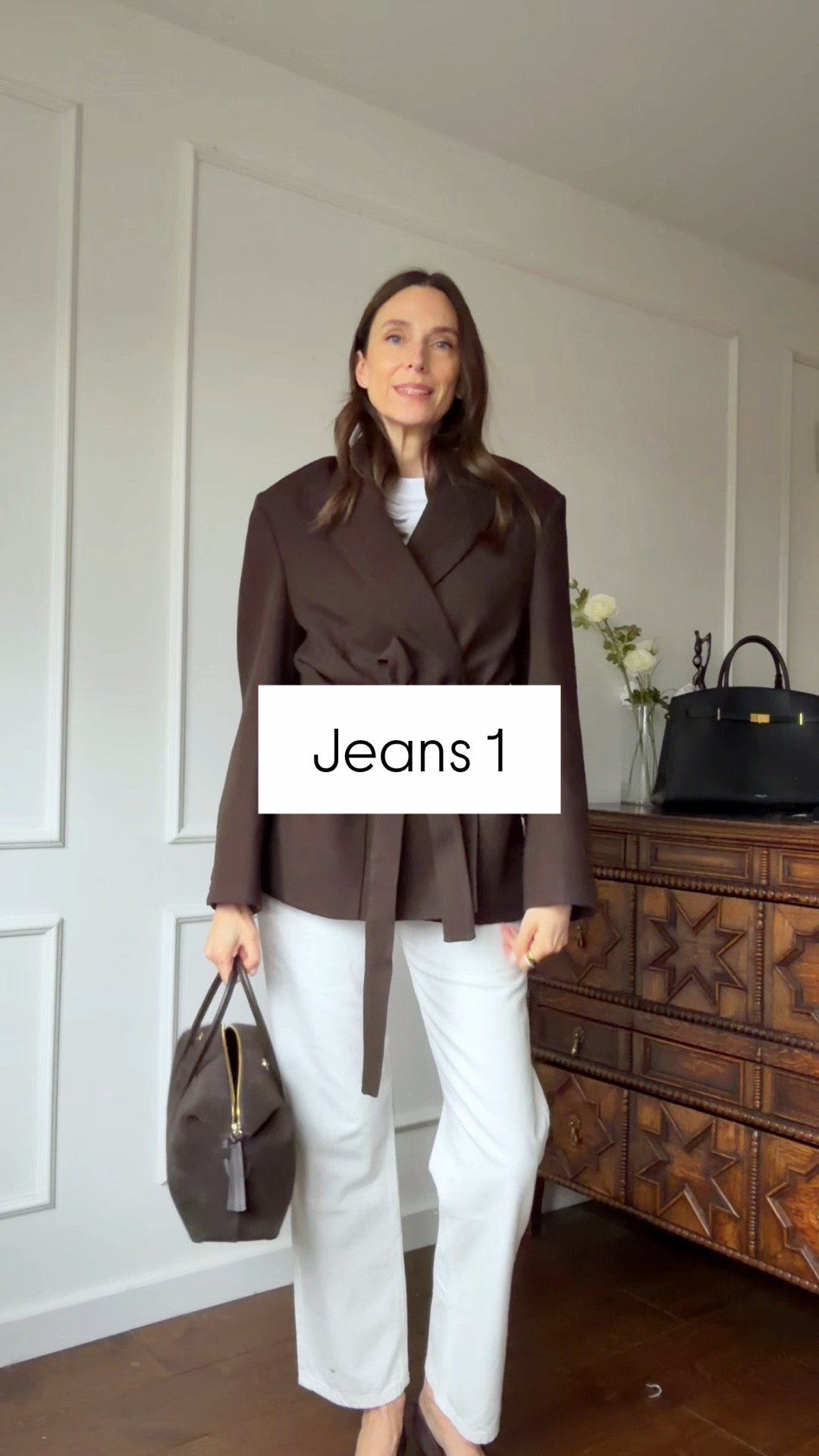 Wearing a UK 8 in the jeans, small in the t-shirt and in the blazer. Size down a whole size in the shoes - trust the sizing notes on the website!

#LTKgrwm #LTKootd #LTKSeasonal