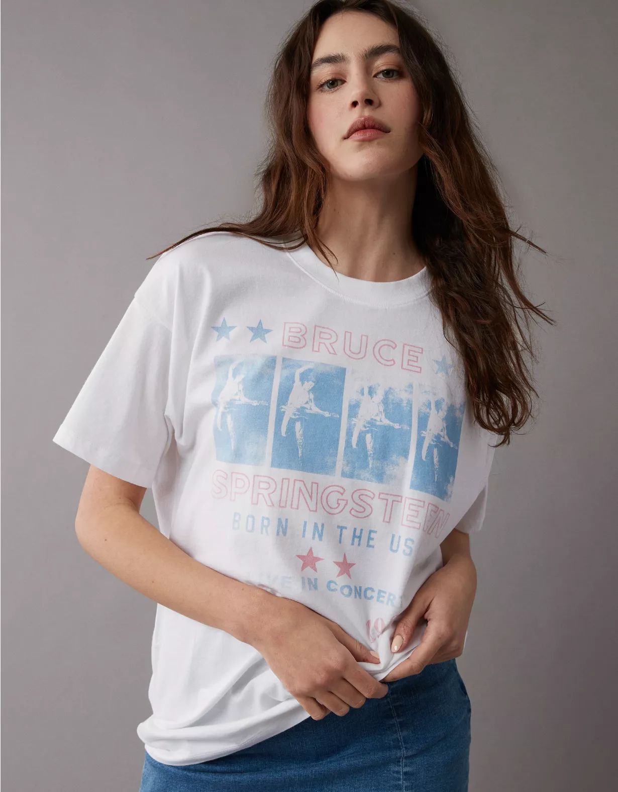 AE Oversized Bruce Springsteen Graphic T-Shirt | American Eagle Outfitters (US & CA)