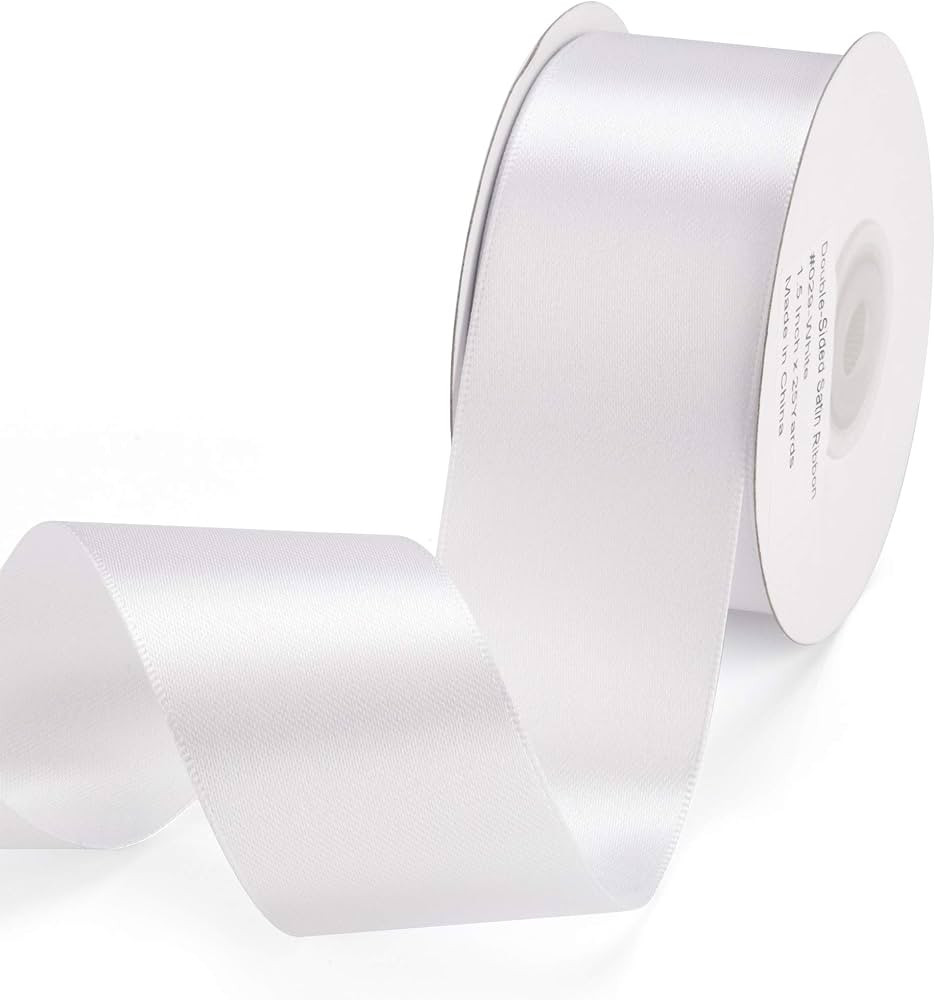 Filan Double Faced Satin Ribbon 1.5 Inch x 25 Yards Double Sided Solid Polyester Ribbon for Gift ... | Amazon (CA)