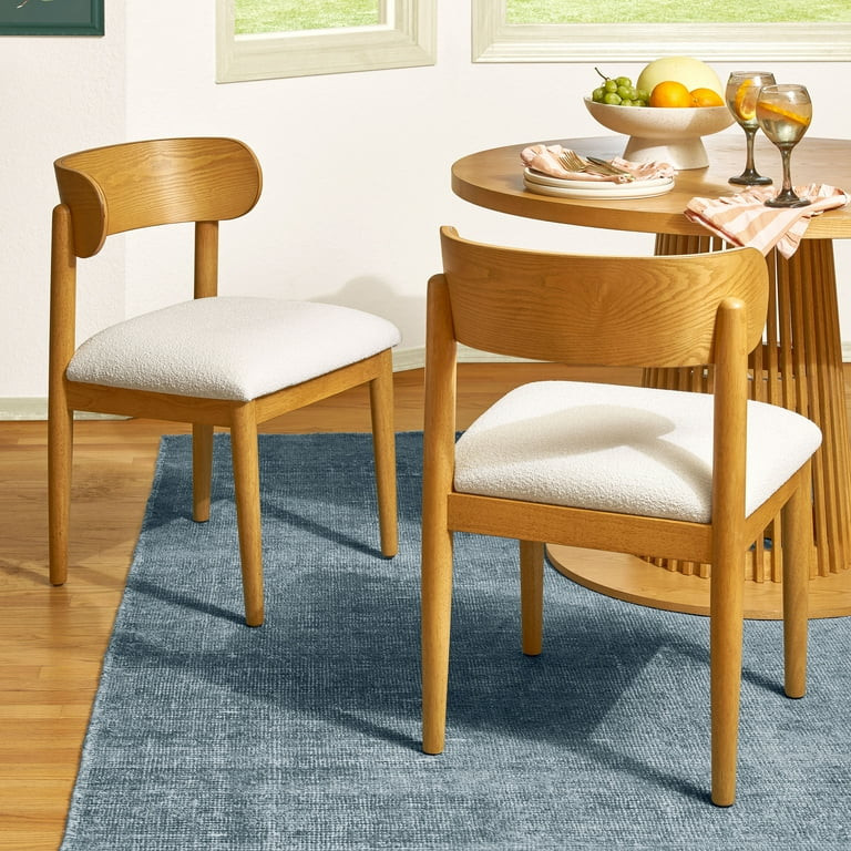 Beautiful Drew Dining Room Chair by Drew Barrymore, Warm Honey Finish, 2 Pack | Walmart (US)