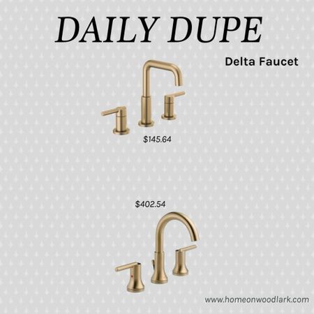 Daily Dupe: Delta widespread Champagne Bronze faucet.  

Wayfair bathroom faucet.  Widespread faucet. Bathroom faucet.  

#LTKhome #LTKfamily