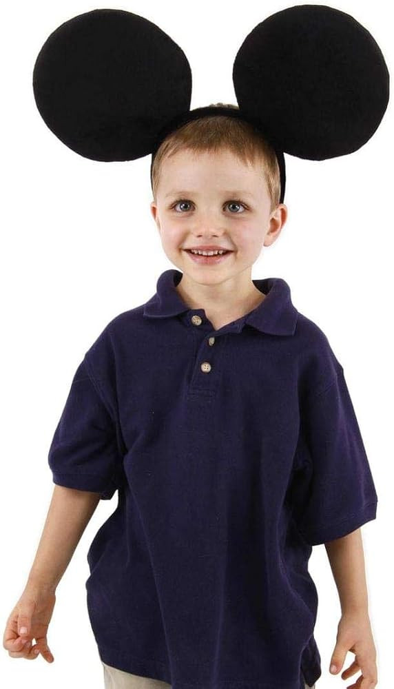 Disney Oversized Mickey Costume Ears - Plush Fabric Headband with Jumbo Ears | Amazon (US)