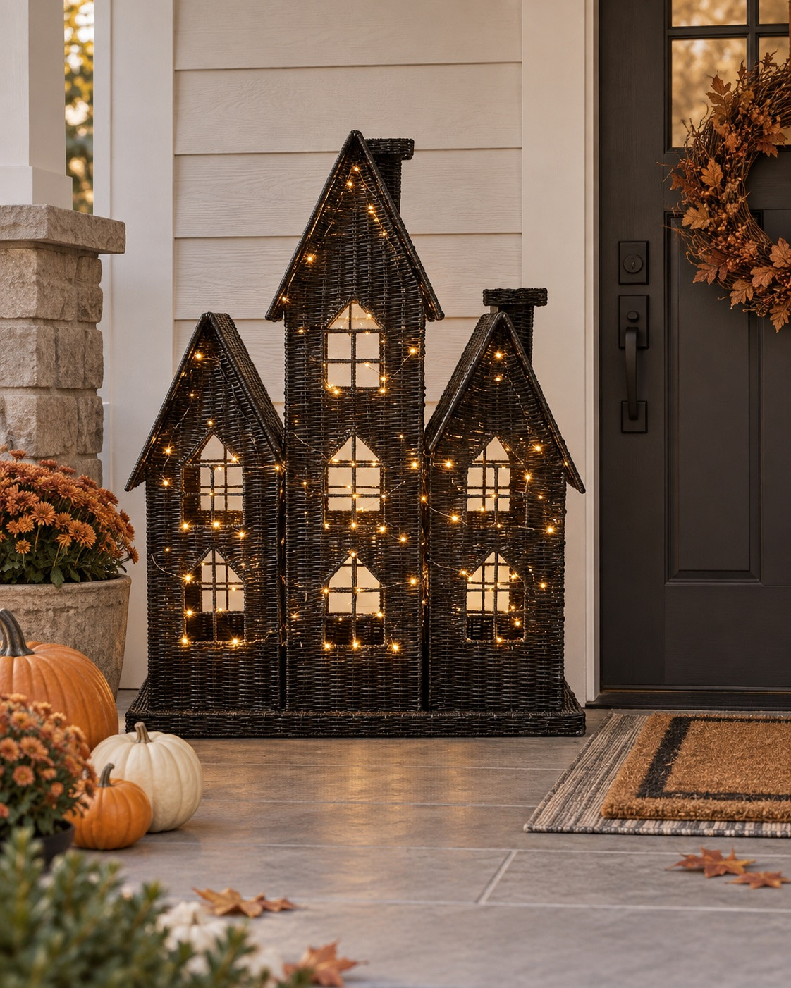 Giant wicker haunted house 

 #LTKSeasonal #LTKHome