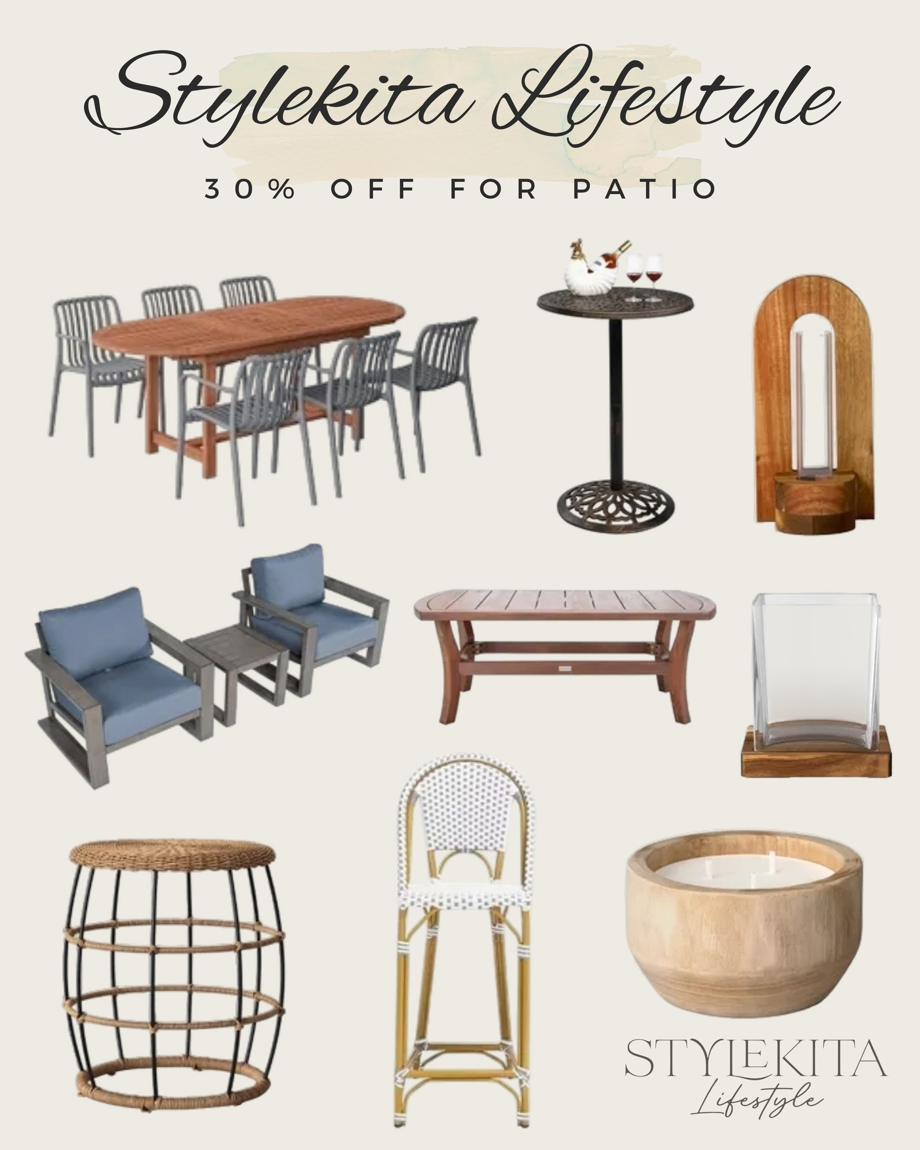 Upgrade your outdoor living space with these premium patio essentials, now available for 30% off. High-quality comfort meets modern design at an unbeatable price point for a limited time. Click the link in bio to shop the sale! #PatioDecor #OutdoorLiving #HomeSale 

 #LTKdayinmylife #LTKHome #LTKSaleAlert
