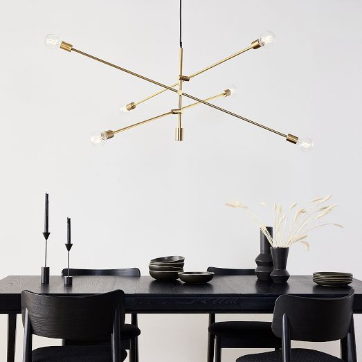 Mobile Chandelier (55") - Antique Brass | West Elm (US)