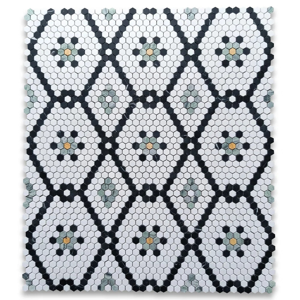 13" x 11" Marble Mosaic Sheet Subway Wall & Floor Tile | Perigold