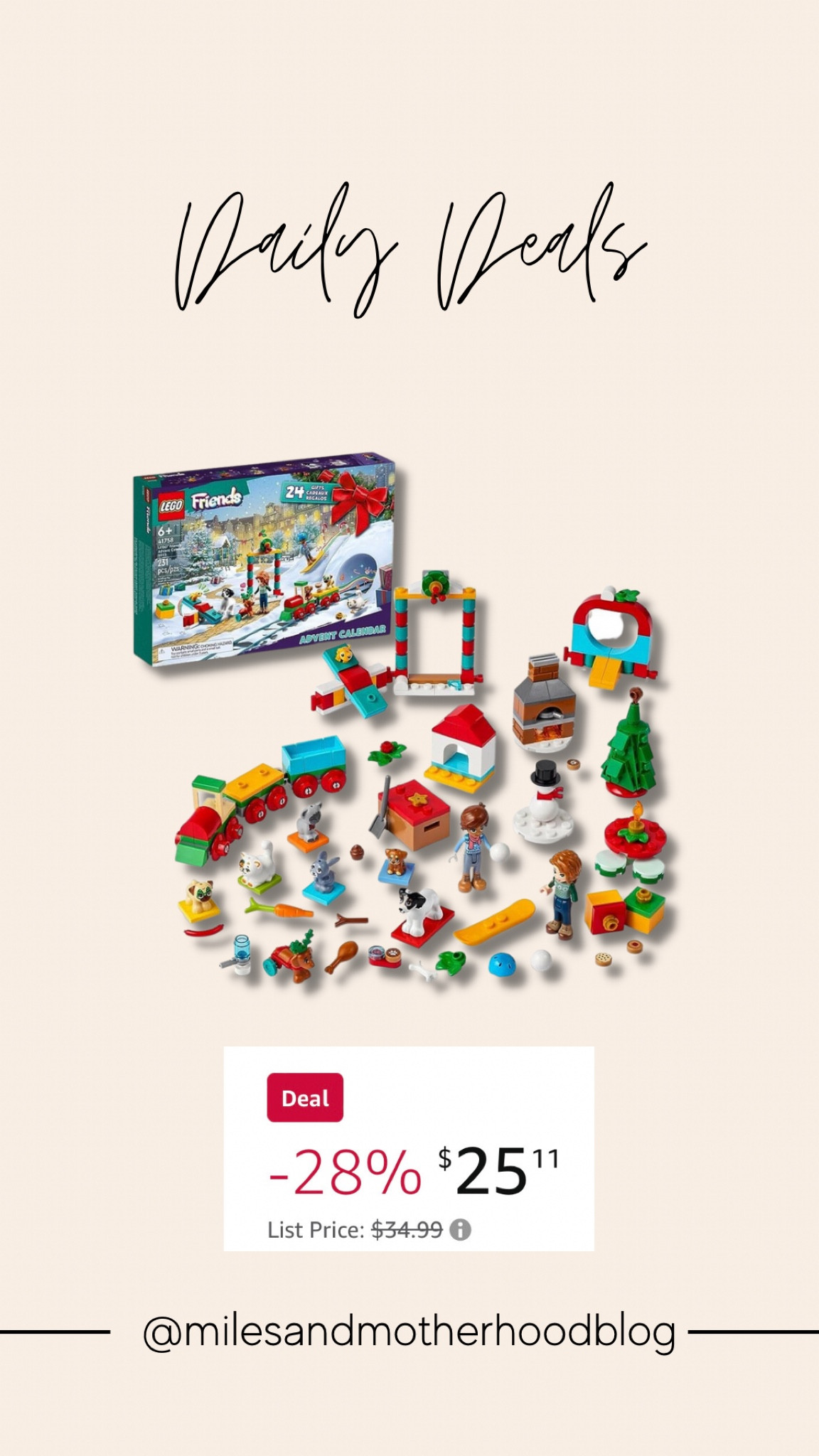 Daily Deal: LEGO advent calendar. 

#LTKHolidaySale #LTKkids #LTKHoliday