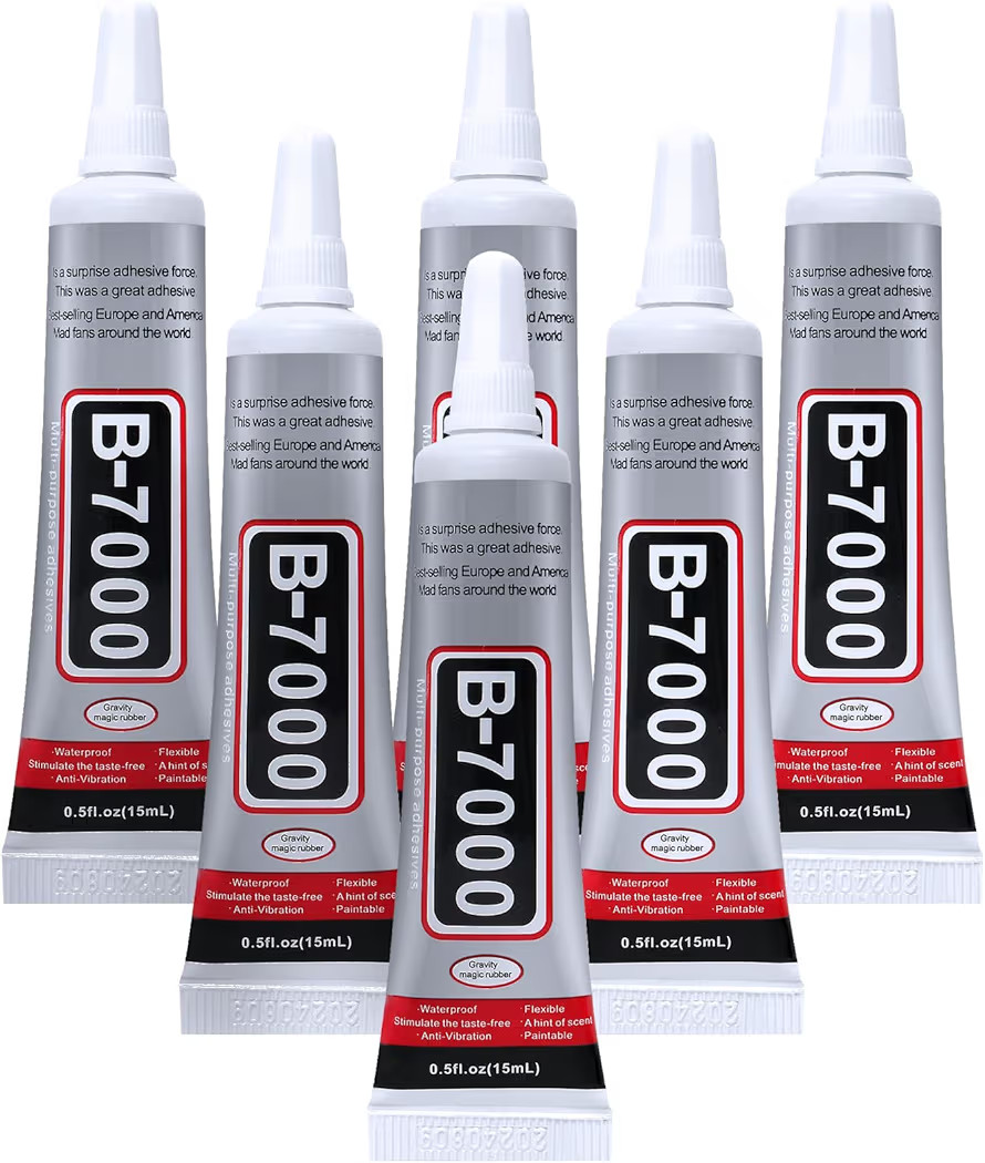 6PCS Jewelry Glue - 15ML/0.5fl oz Clear DIY Craft Glue for Rhinestones, Waterproof Strong Bond Adhesive for Phone Repair, Nail Art, Shoes, Fabric, Metal, Glass | Amazon (US)