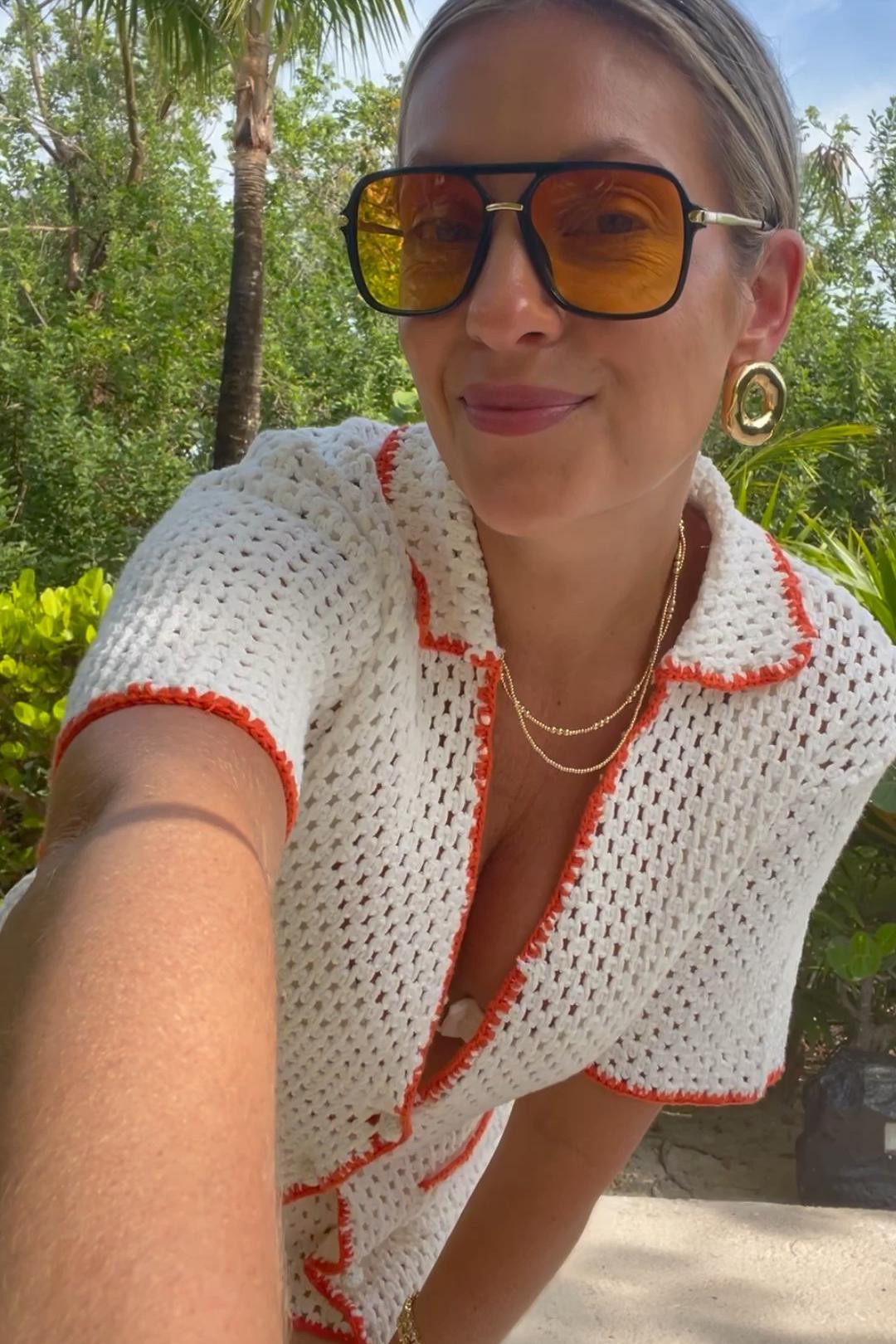 Obsessed with this crochet summer  set! Adding my go-to gold Dylan Rae jewelry for that perfect summer glow. Ready to slay the sunny days! ✨☀️ #SummerStyle #LTKsummer #LTKstyletip #LTKunder50 #LTKunder100 #LTKseasonal #LTKtravel #LTKswim #LTKsale #LTKbeauty #LTKvacation 

#LTKSeasonal #LTKTravel