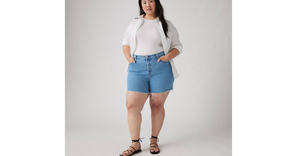 501® Original Fit High Rise Women's Shorts (plus Size) - Medium Wash | Levi's® US | Levi's US
